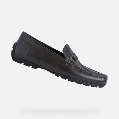 Loafersy Męskie Geox Moner 2fit Kawa | 97URIOLMC