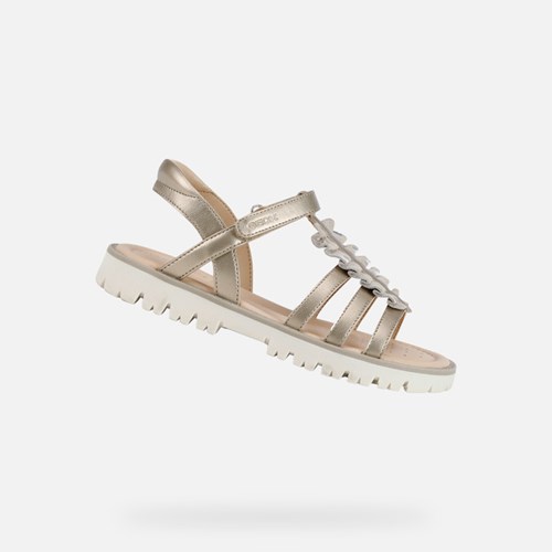 Sandały Dziewczynka Geox Sandal Starblush Platyna | 61HFVKLUS