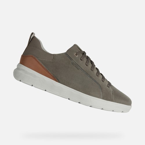 Trampki Męskie Geox Spherica Ec4 Taupe | 29NXMAFJQ