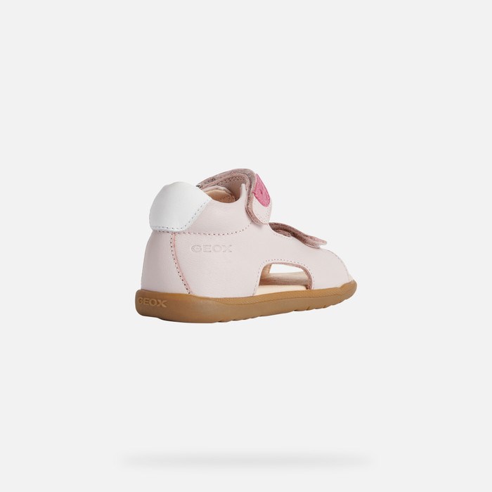 First Steps Niemowlęce Geox Sandal Macchia Głęboka Różowe | 04LCTMNZI