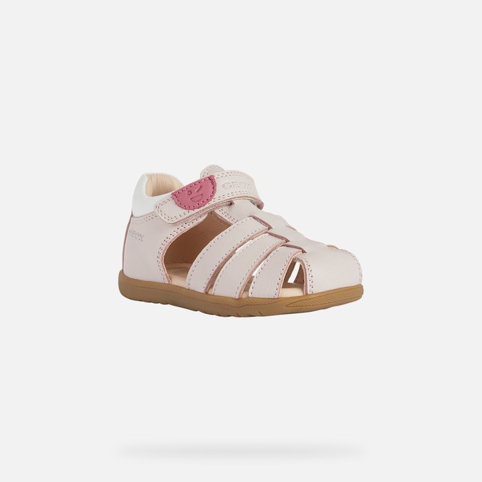 First Steps Niemowlęce Geox Sandal Macchia Głęboka Różowe | 37UFGZVXP