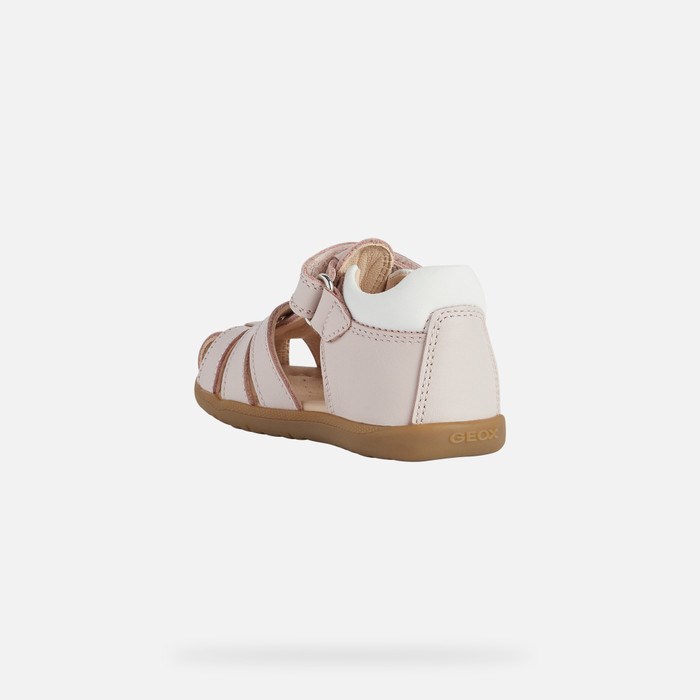 First Steps Niemowlęce Geox Sandal Macchia Głęboka Różowe | 37UFGZVXP