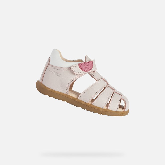 First Steps Niemowlęce Geox Sandal Macchia Głęboka Różowe | 37UFGZVXP