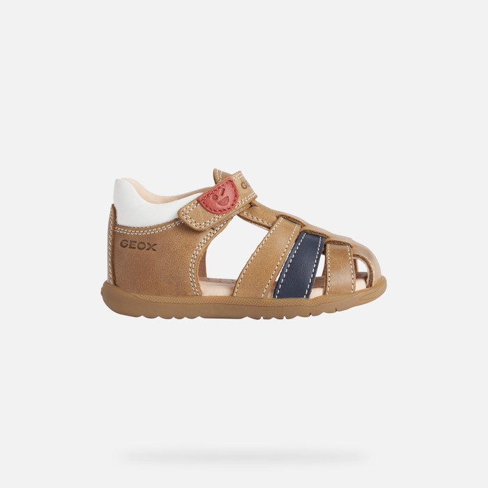 First Steps Niemowlęce Geox Sandal Macchia Caramel | 52EJMANWY