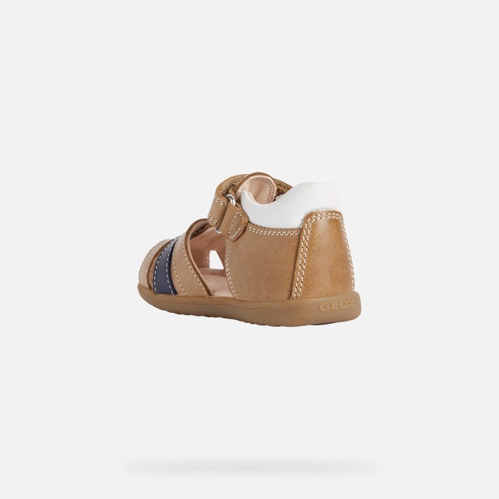 First Steps Niemowlęce Geox Sandal Macchia Caramel | 52EJMANWY