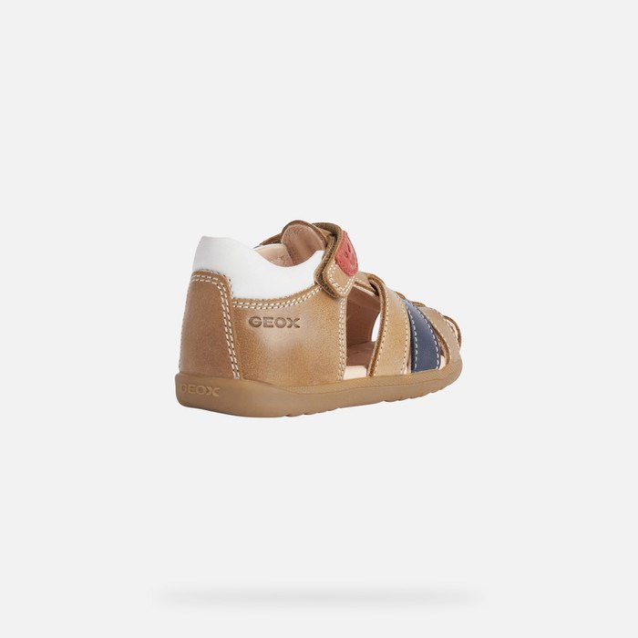 First Steps Niemowlęce Geox Sandal Macchia Caramel | 52EJMANWY