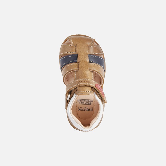 First Steps Niemowlęce Geox Sandal Macchia Caramel | 52EJMANWY