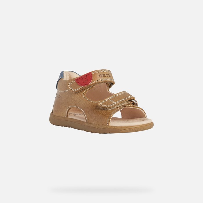 First Steps Niemowlęce Geox Sandal Macchia Caramel | 53JGVKEND