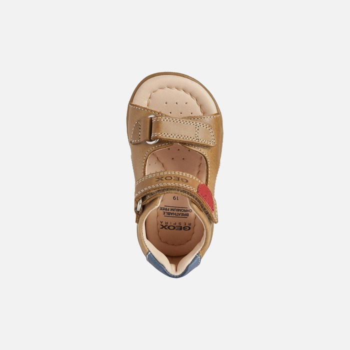 First Steps Niemowlęce Geox Sandal Macchia Caramel | 53JGVKEND