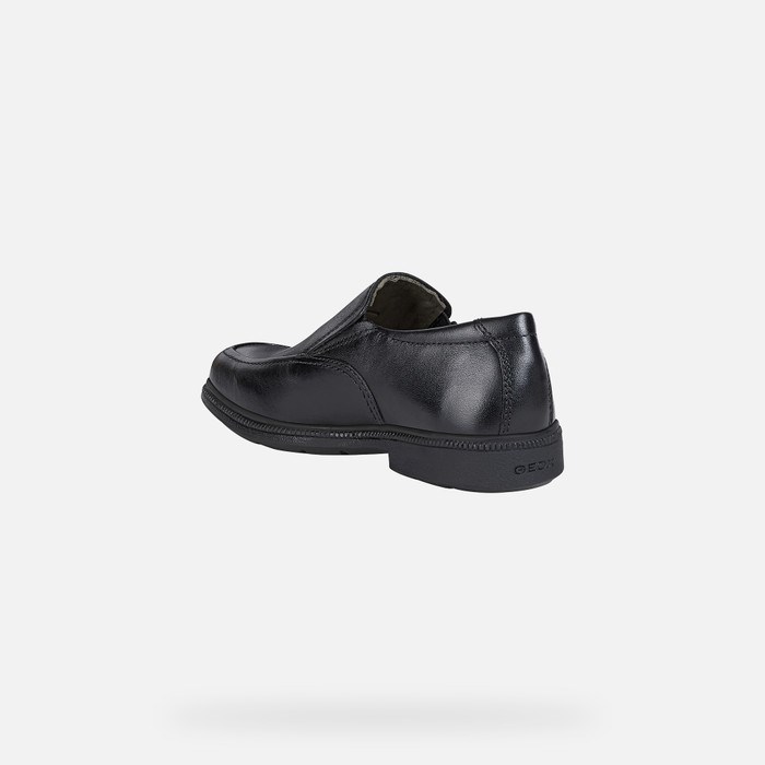 Loafersy Chłopięce Geox Federico Czarne | 29BAICHRF