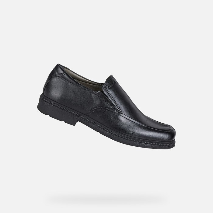 Loafersy Chłopięce Geox Federico Czarne | 29BAICHRF