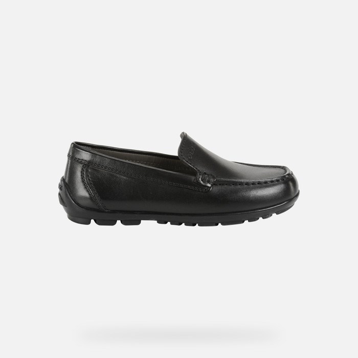 Loafersy Chłopięce Geox New Fast Czarne | 60VZUJEBH