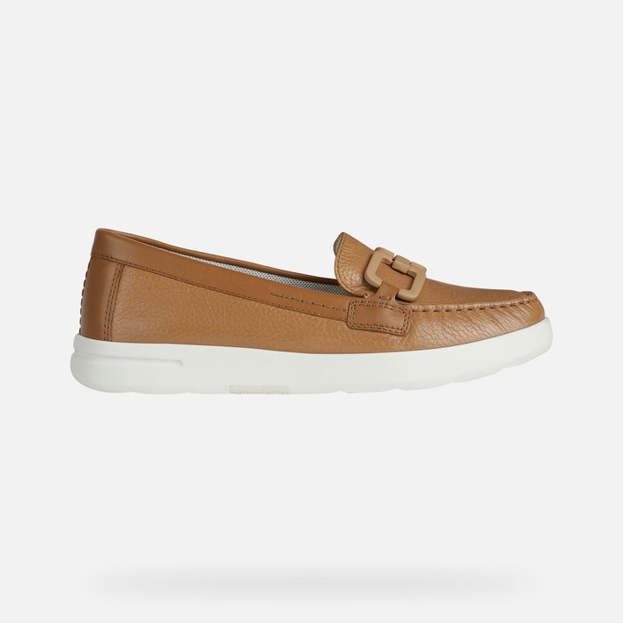 Loafersy Damskie Geox Xand 2j Camel | 04APNQBUW