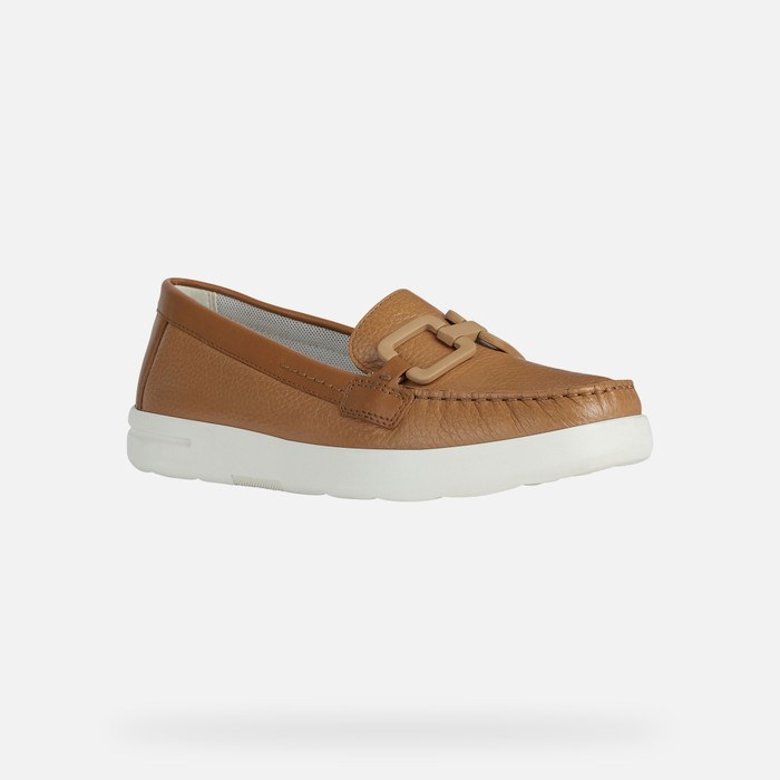 Loafersy Damskie Geox Xand 2j Camel | 04APNQBUW