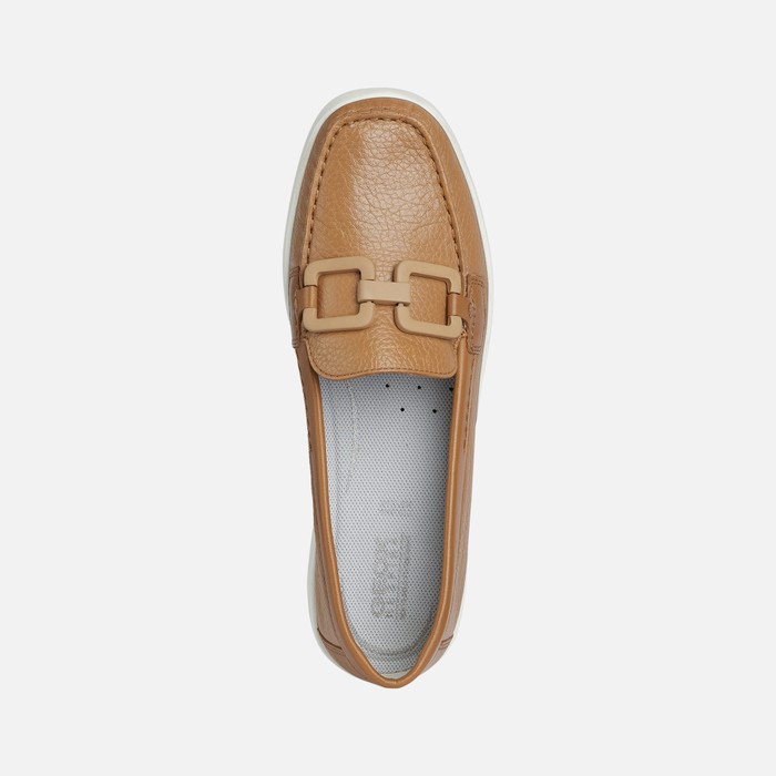 Loafersy Damskie Geox Xand 2j Camel | 04APNQBUW