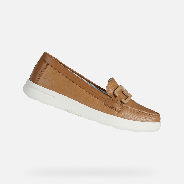 Loafersy Damskie Geox Xand 2j Camel | 04APNQBUW