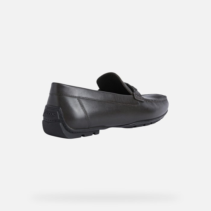 Loafersy Męskie Geox Moner 2fit Kawa | 97URIOLMC