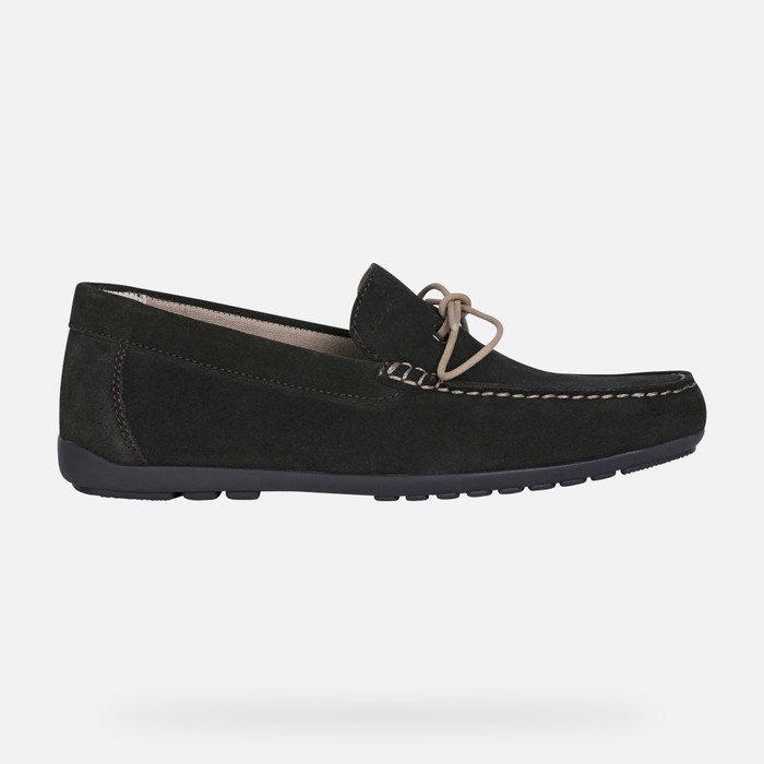 Loafersy Męskie Geox Tivoli Ciemny Kawa | 45KMUYGQC