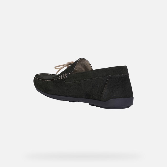 Loafersy Męskie Geox Tivoli Ciemny Kawa | 45KMUYGQC