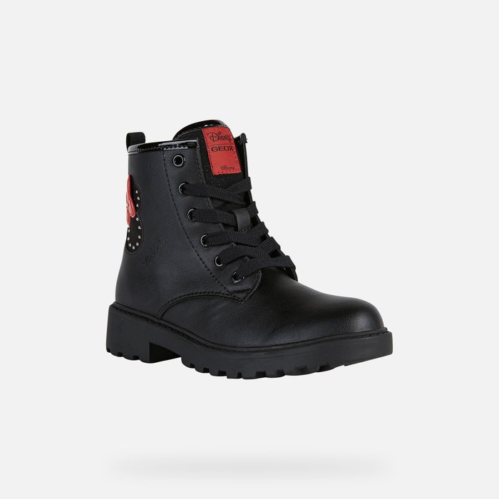 Mid-calf Boots Dziewczynka Geox Casey Czarne | 61PUETYVA