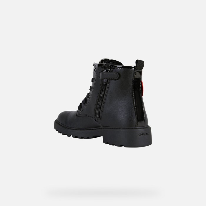 Mid-calf Boots Dziewczynka Geox Casey Czarne | 61PUETYVA