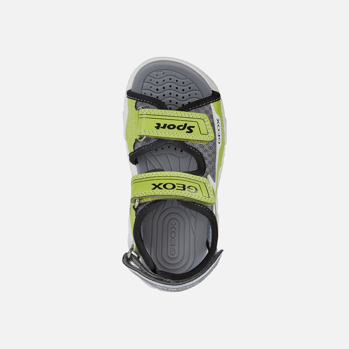 Sandały Chłopięce Geox Sandal Wroom Czarne | 89EQJSUKI