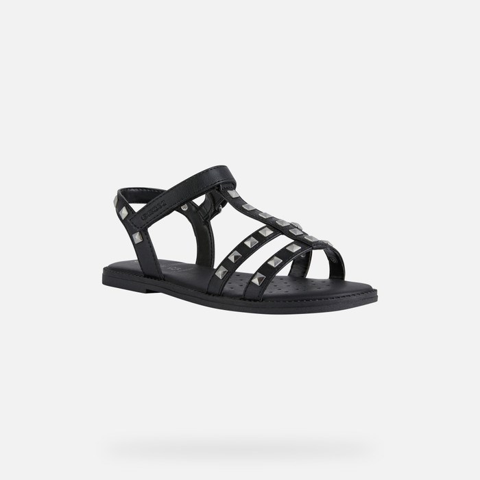 Sandały Dziewczynka Geox Sandal Karly Czarne | 62BGSEZWI