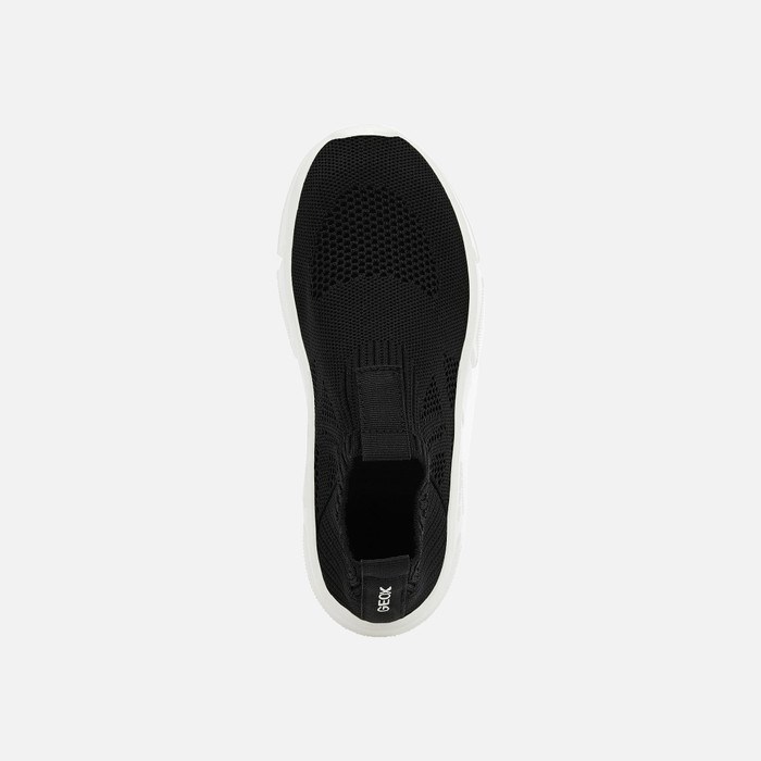 Slip On Chłopięce Geox Aril Czarne | 63SFYHEOZ