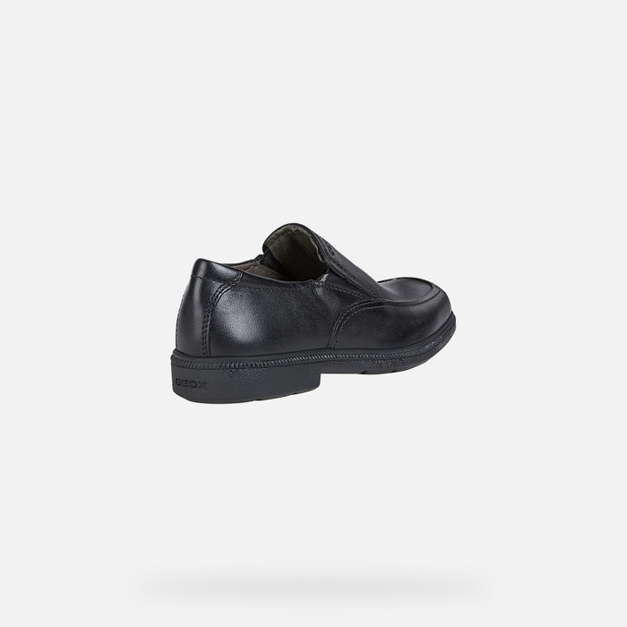 Slip On Chłopięce Geox Federico Czarne | 48UXNCWDL