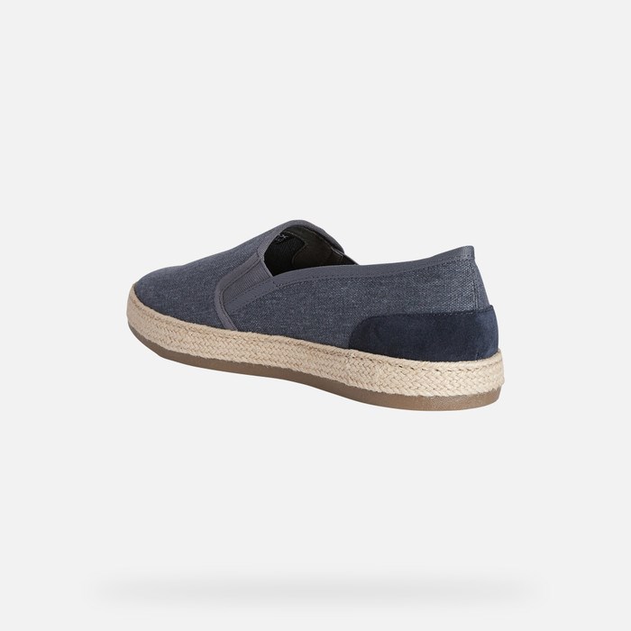 Slip On Męskie Geox Pantelleria Granatowe | 90MNEHZDK