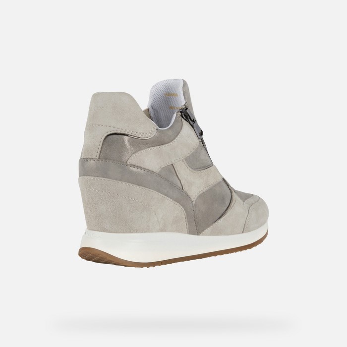 Trampki Damskie Geox Nydame Taupe / Ice | 02HFKADGZ